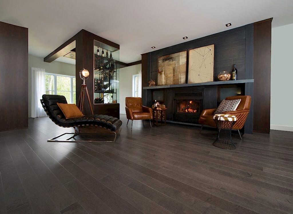 Dark Walnut Hardwood Floors